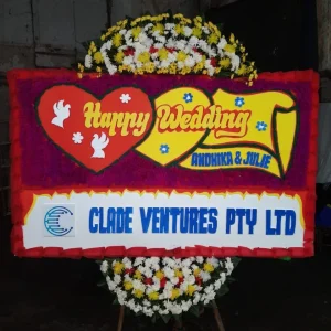Bunga Papan Wedding 12